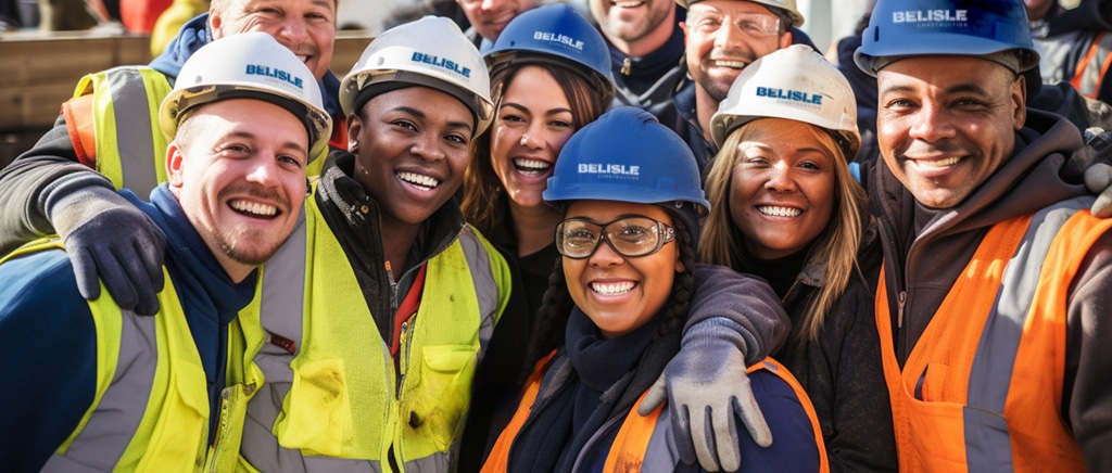 Une équipe de menuisiers passionnés de Bélisle Construction, une entreprise offrant ses services partout au Québec pour la construction et la rénovation après un sinistre